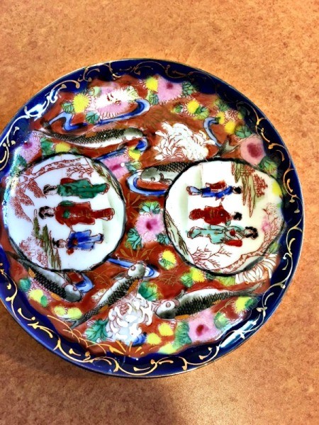 Value of China Bowls  - ornately painted plate