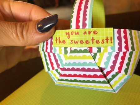 Craft Paper Basket - cut out and glue to side of the basket