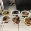 Banana Blueberry Muffins on rack