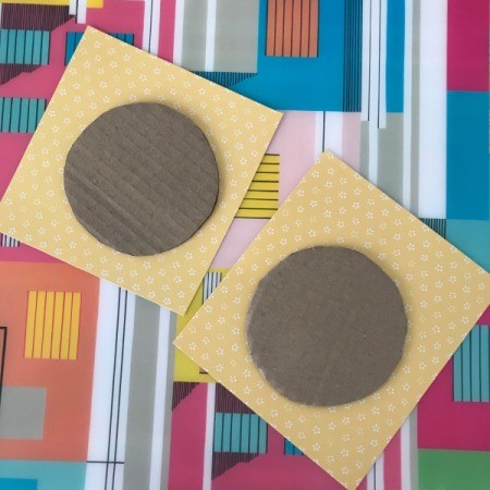 Trinket Box  - choose a paper pattern you and cut a square bigger than the circle, repeat