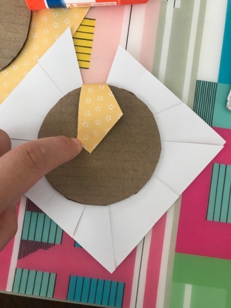 Trinket Box  - fold onto the circle and glue down