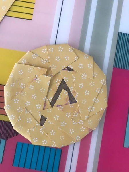 Trinket Box  - view of the paper glued down