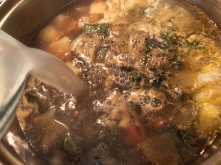 Creamy Whey added to Soup