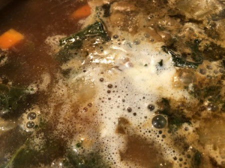 mixing in heavy cream