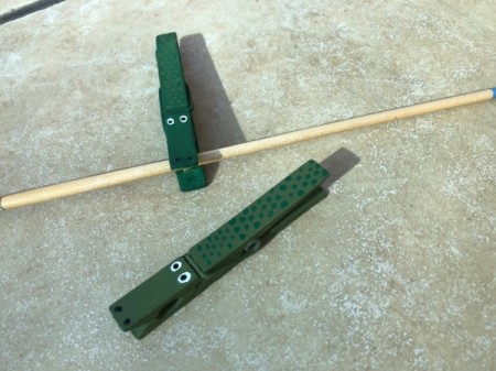 Alligator Clothespins - they are ready to chomp
