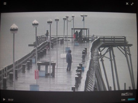 A web cam showing a beach in North Carolina.