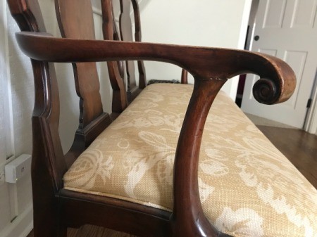 Identifying an Ornate Wooden Double Bench