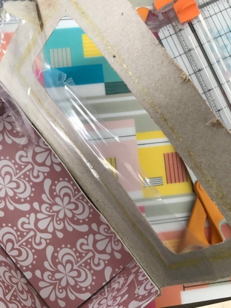 Coupon Organizer - remove the clear plastic on the top of the box