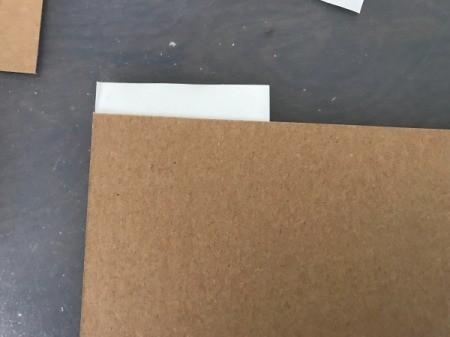 Coupon Organizer - divider label made from cardstock