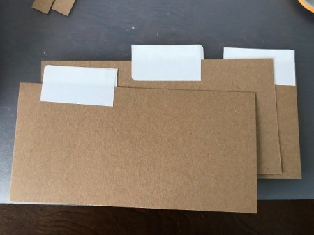 Coupon Organizer - dividers to use in larger area of box