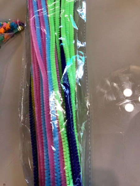 Pipe Cleaner Snake Toddler Craft - package of pipe cleaners