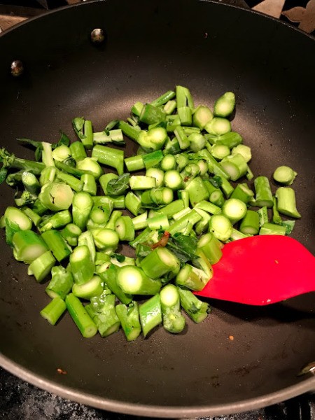 cooking vegetables