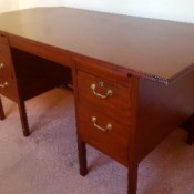 Value of a 1970s Bank Desk - desk with 6 drawers
