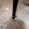 Buying Slide-on Feet for Wrought Iron Chairs - closeup of leg cap or foot