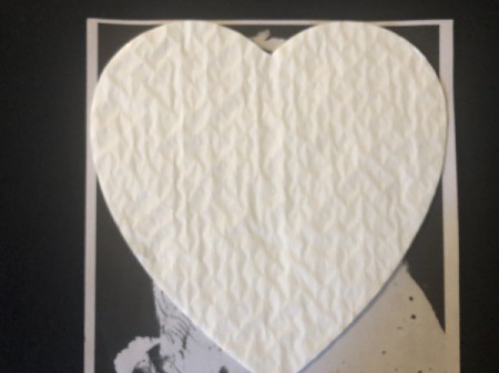 Chocolate Box Photo Frame - use box liner to define the part of the photo to use