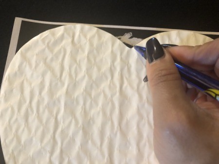 Chocolate Box Photo Frame - trace the heart shape onto the photo