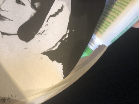 Chocolate Box Photo Frame - place image in box and carefully lift the edge to add tiny drops of glue