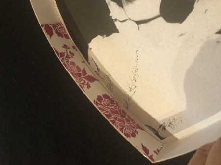 Chocolate Box Photo Frame - glue around the inside edge of the box