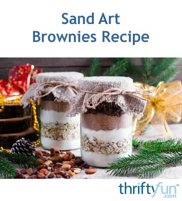 Sand Art Brownies Recipe ThriftyFun   Brownie Fancy2 