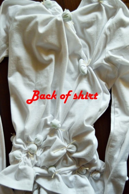 Flames of Love Tie Dye T-Shirt - repeat on the back with the remaining marbles and the glass pebbles