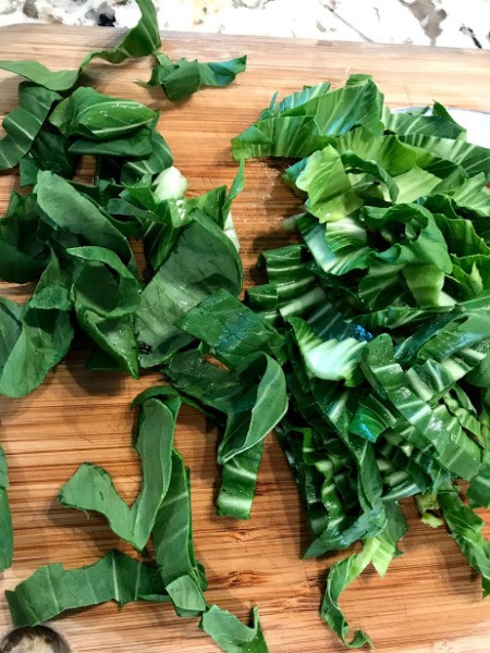 Bok Choy leaves