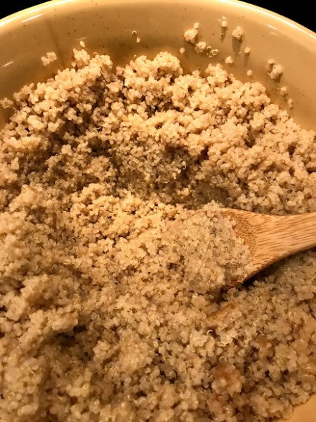 cooked quinoa