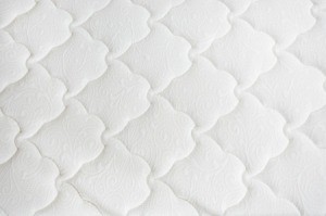 Close up of a mattress.