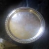 Determining the Value of a Heavy Silver Platter - round silver platter with decorated edge