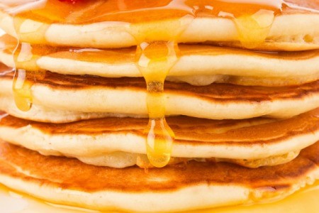 Sugar-Free syrup on pancakes