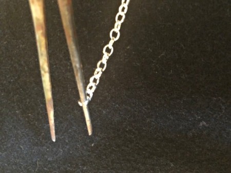 Silver Pasta Necklace - attach the lobster clasp