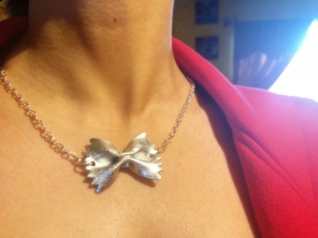 Silver Pasta Necklace - wear it