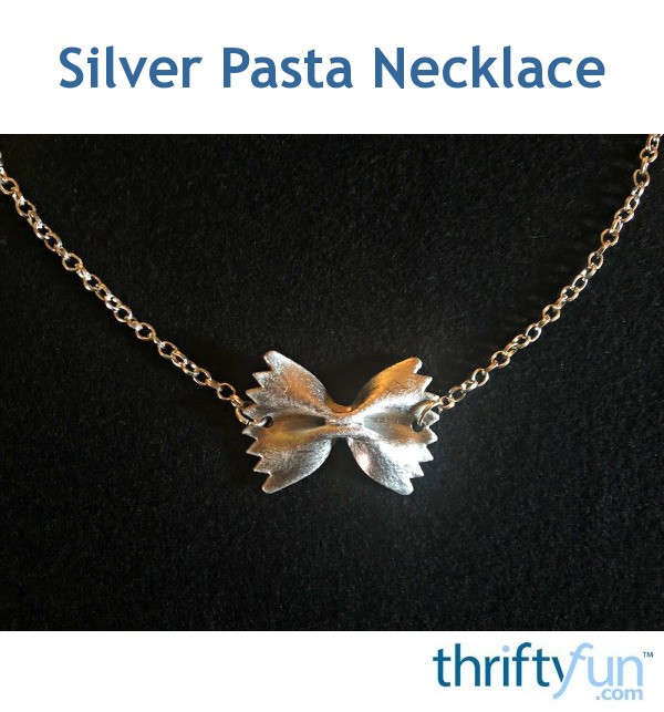 Silver Pasta Necklace ThriftyFun