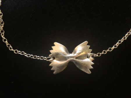 Silver Pasta Necklace - repeat on the other side