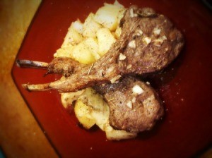 Greek Style Lamb and Potatoes on plate
lamb and potatoes on plate