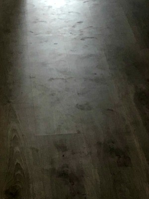 Laminated Flooring Has Stains and Smudges - floor