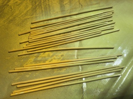 Skewer Starburst Decor - paint the other half with a second color