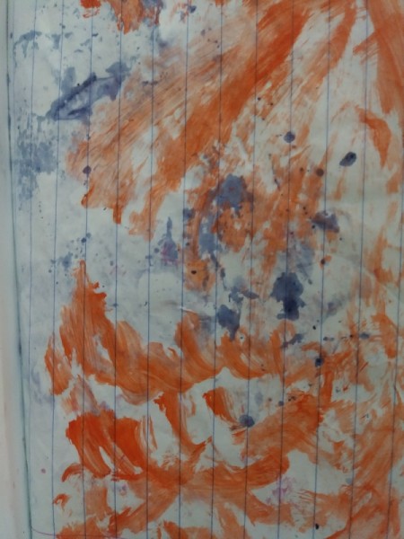 Lotion and Watercolor Art