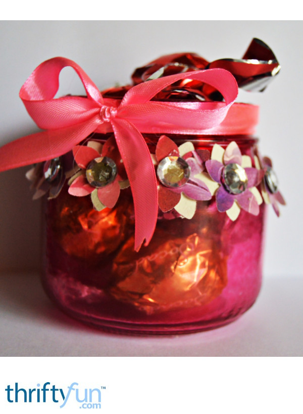 Floral Glass Jar Wedding Favor ThriftyFun