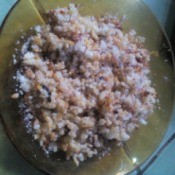 Puffed Rice on plate