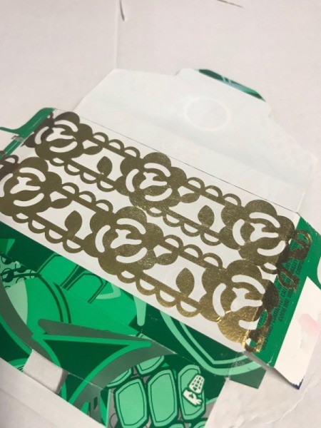 Upcycled Business Card Holder from Gum Packaging - decorate with tape