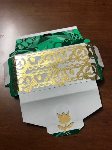 Upcycled Business Card Holder from Gum Packaging - use packing tape to reassemble