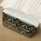 Upcycled Business Card Holder from Gum Packaging