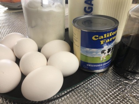 Creme Caramel ingredients