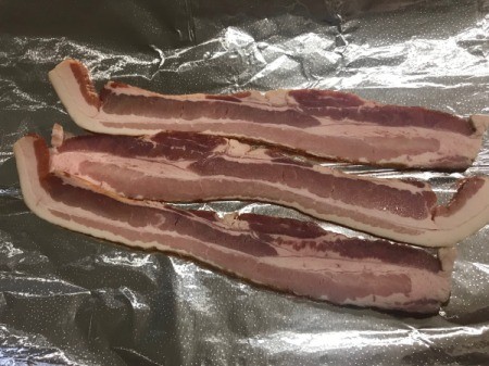 bacon on foil