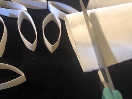 Art Deco Cardboard Wall Art - cut at the markings