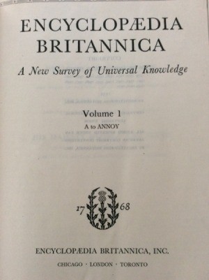 Value of 1952 Edition of the  Encyclopedia Britannica  - cover page