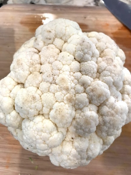 Cauliflower  ready to cut