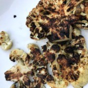 Grilled Cauliflower on plate