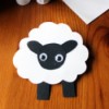 Cardstock Sheep Badge - allow the glue to dry thoroughly