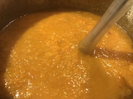 immersion blender in soup